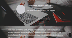 Desktop Screenshot of mcnabbrecruiting.com