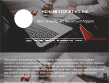 Tablet Screenshot of mcnabbrecruiting.com